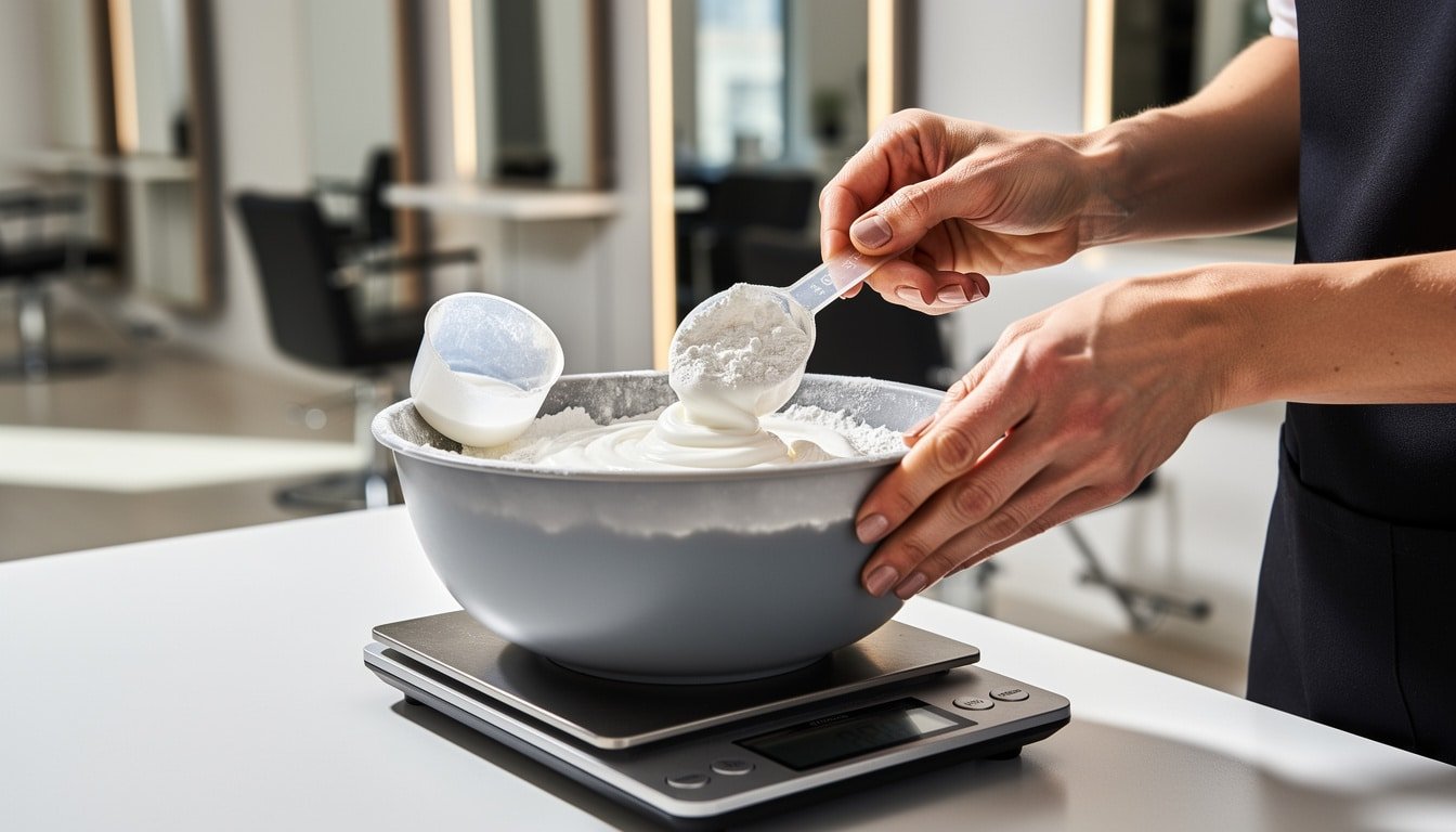 découvrez comment bien doser l'oxydant pour optimiser l'efficacité de votre poudre décolorante et obtenir des résultats professionnels en toute sécurité.