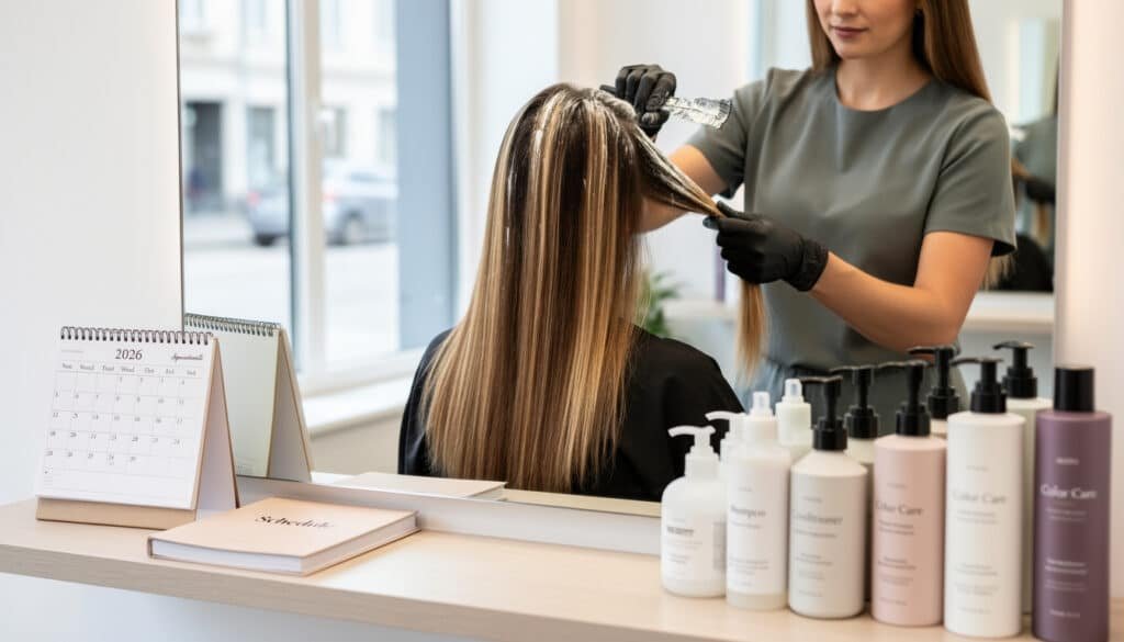découvrez combien de temps durent les mèches et balayage, ainsi que la fréquence idéale pour les retouches chez le coiffeur afin de préserver une couleur éclatante et un résultat naturel.