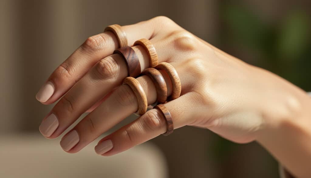 découvrez la tendance des bagues en bois pour femme alliant mode éthique et élégance naturelle. adoptez un style unique et respectueux de l'environnement avec des créations artisanales.