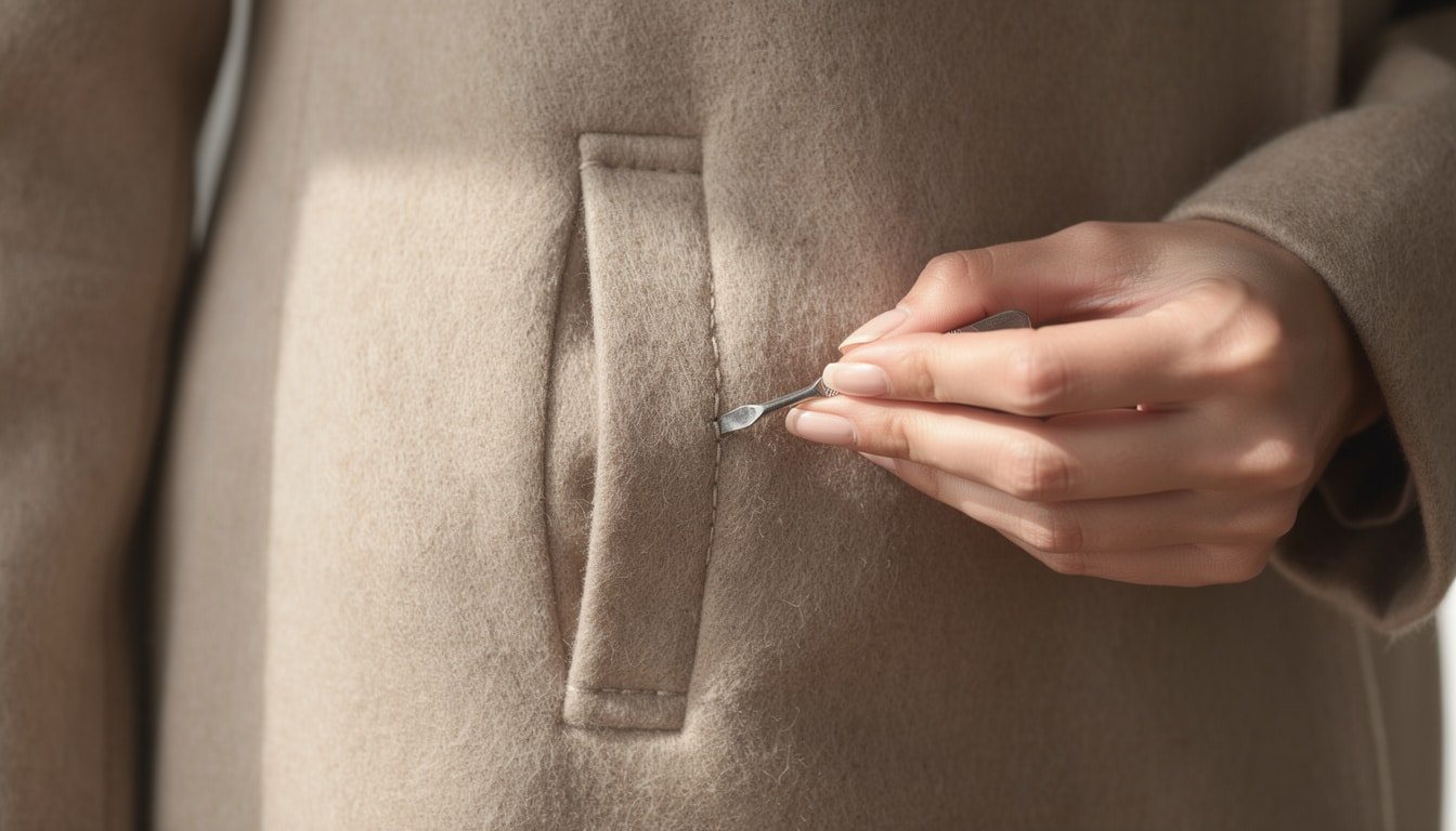 découvrez pourquoi il est important de découdre les poches des manteaux avant de les porter, pour éviter tout inconfort et préserver la forme du vêtement.