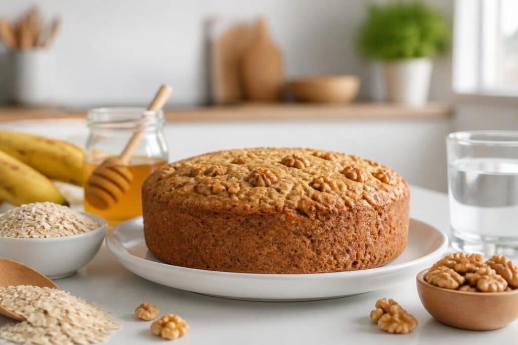 découvrez une recette simple et saine de gâteau au flocon d'avoine, idéale pour un régime équilibré et gourmand.