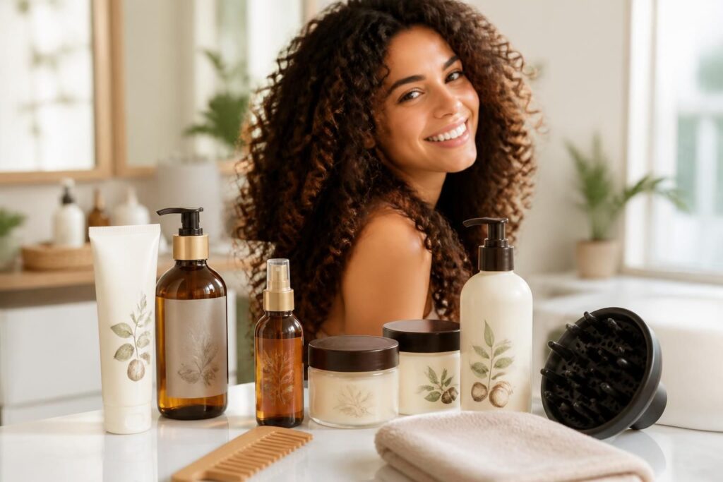 découvrez notre guide complet des meilleurs produits pour cheveux bouclés et apprenez à sublimer vos boucles naturellement pour une coiffure éclatante et pleine de vie.