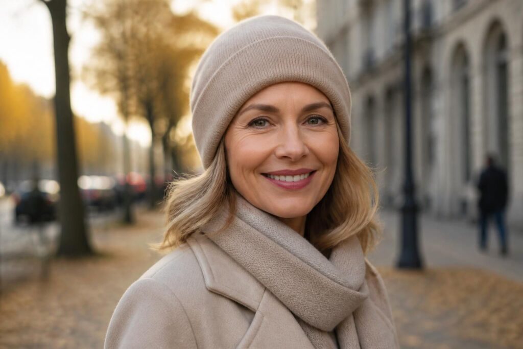 découvrez comment choisir un bonnet élégant pour une femme de 50 ans, alliant style raffiné et confort au quotidien.