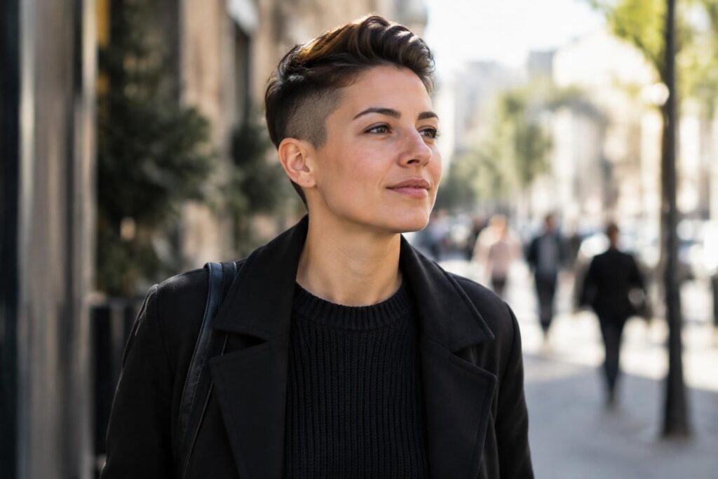 adoptez la coupe rasée sur les côtés au quotidien : conseils de coiffage, astuces d’entretien et idées pour l’assumer avec confiance.