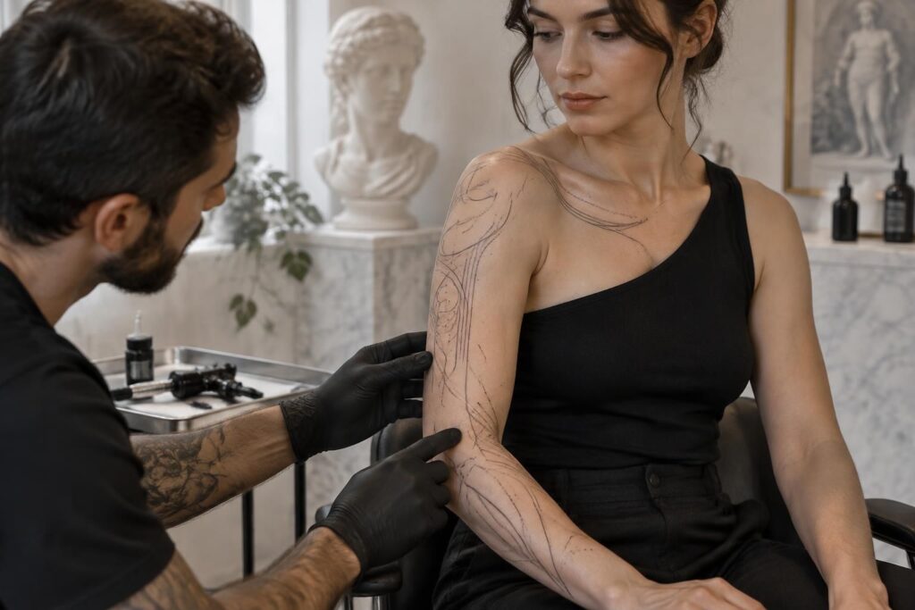découvrez les polices d’écriture romaine pour tatouage, nos conseils pour garantir leur lisibilité et les meilleurs emplacements pour un résultat harmonieux.