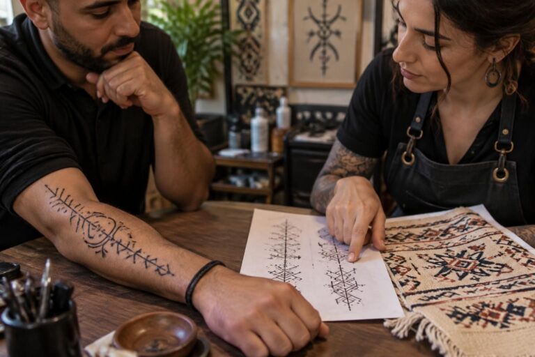 découvrez les symboles berbères en tatouage, leur signification et les motifs traditionnels, tout en évitant les erreurs culturelles et les pièges courants.