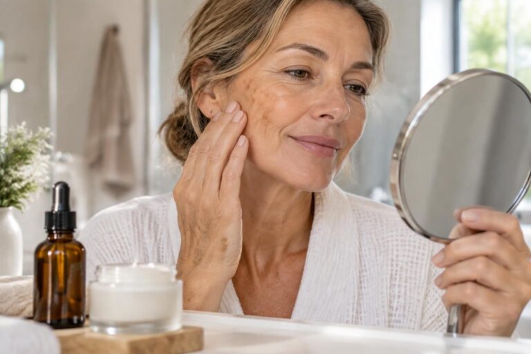 découvrez comment reconnaître les taches de vieillesse, comprendre leurs causes et savoir ce que les soins cosmétiques peuvent faire pour les atténuer.